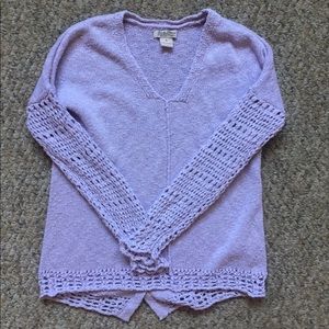 Light purple lucky brand sweater, size small